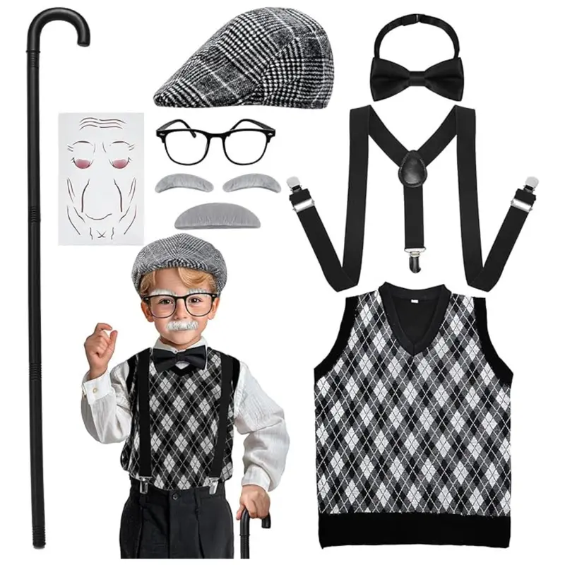Kids Grandpa Costume Set 1
