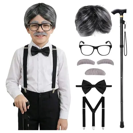 Kids Grandpa Costume Set 1