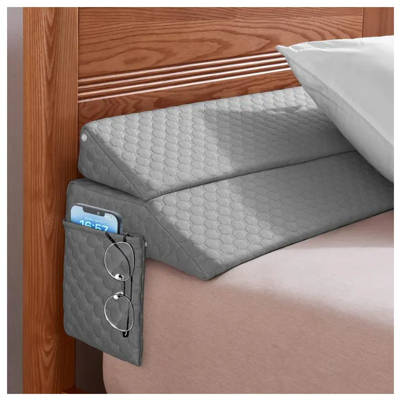 King Size Gap Filler Mattress Headboard Wedge Pillow 1