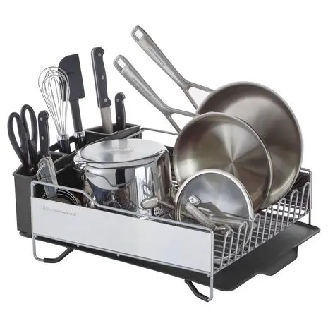 Kitchenaid Large Capacity Dish Rack With Angled Drain Board 1