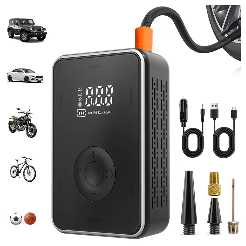 Kivdit 150 Psi Cordless Tire Inflator Portable Air Compressor 1