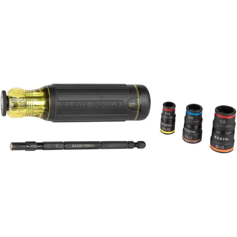 Klein Tools 20-In-1 Impact Driver Set W/ Screwdriver Bits & Flip Sockets 1