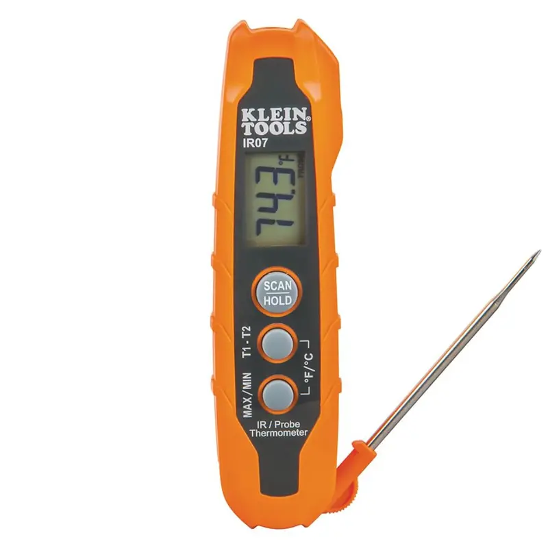 Klein Tools Ir07 Dual Infrared (Ir) And Probe Lcd Digital Thermometer 1