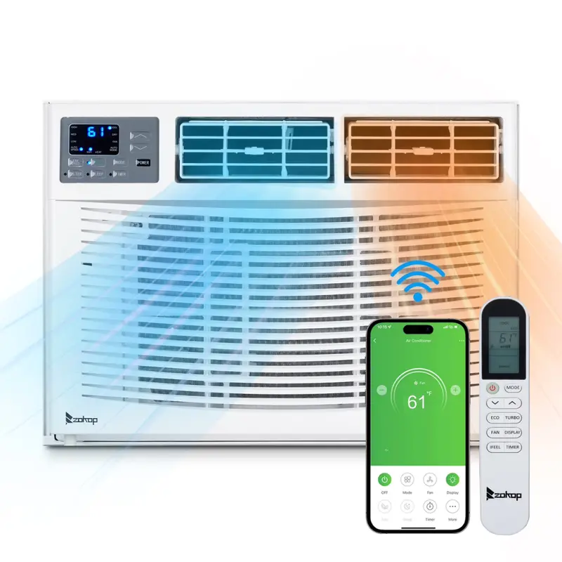 Ktaxon 8000 Btu Heat & Cool Window Wifi Air Conditioner 1