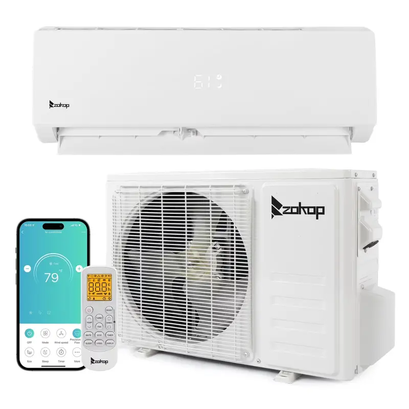 Ktaxon 9000 Btu Wifi Enabled 19 Seer Mini Split Air Conditioner & Heater 1
