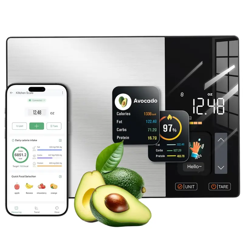 Kuaivo Smart Nutrition Food Scale With Tft Display & App 1