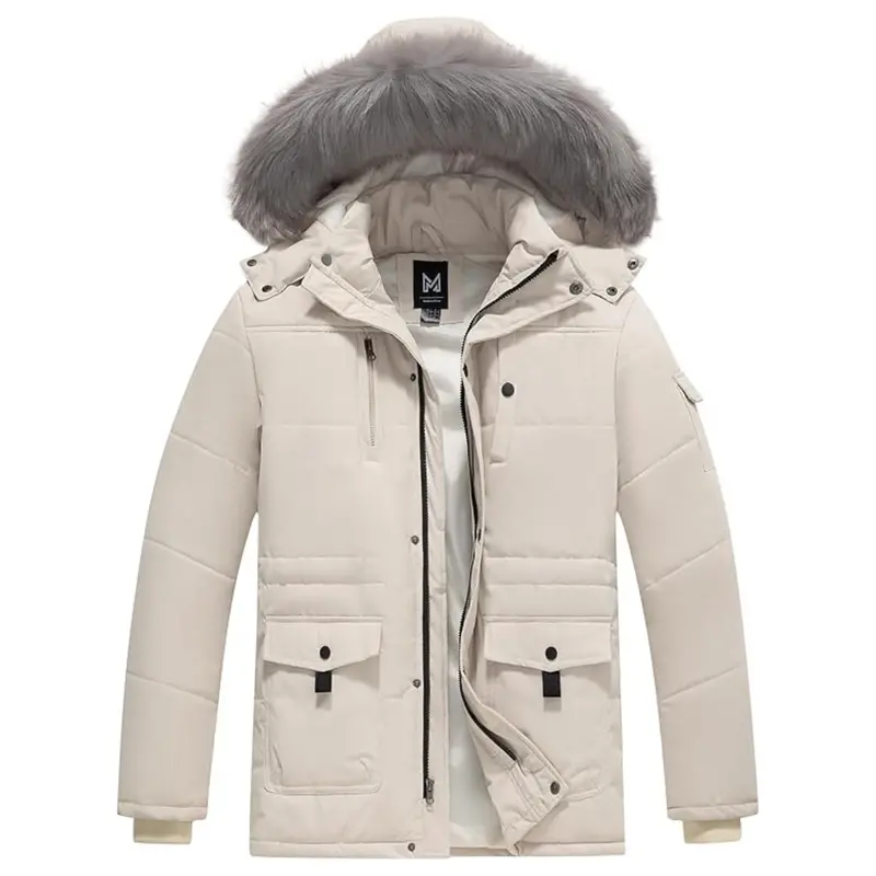 Kve Men's Thickened Padded Heavyweight Parka Jacket 1