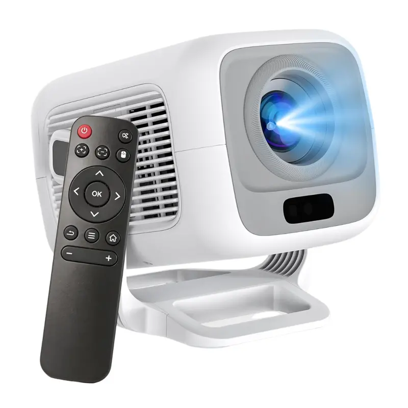 Kvoruaeliax 1080P Fhd 4K Support Wifi 6 Mini Portable Projector 1