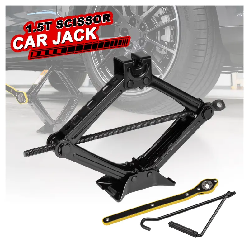 Lafati 1.5 Ton Scissor Jack Kit Compatible With Autos 1