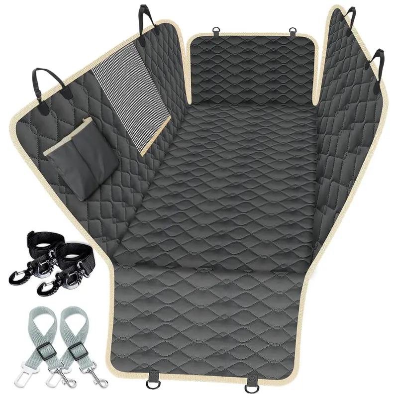 Lassie Xl Truck Dog Back Seat Cover With 2 Seat Belts 1