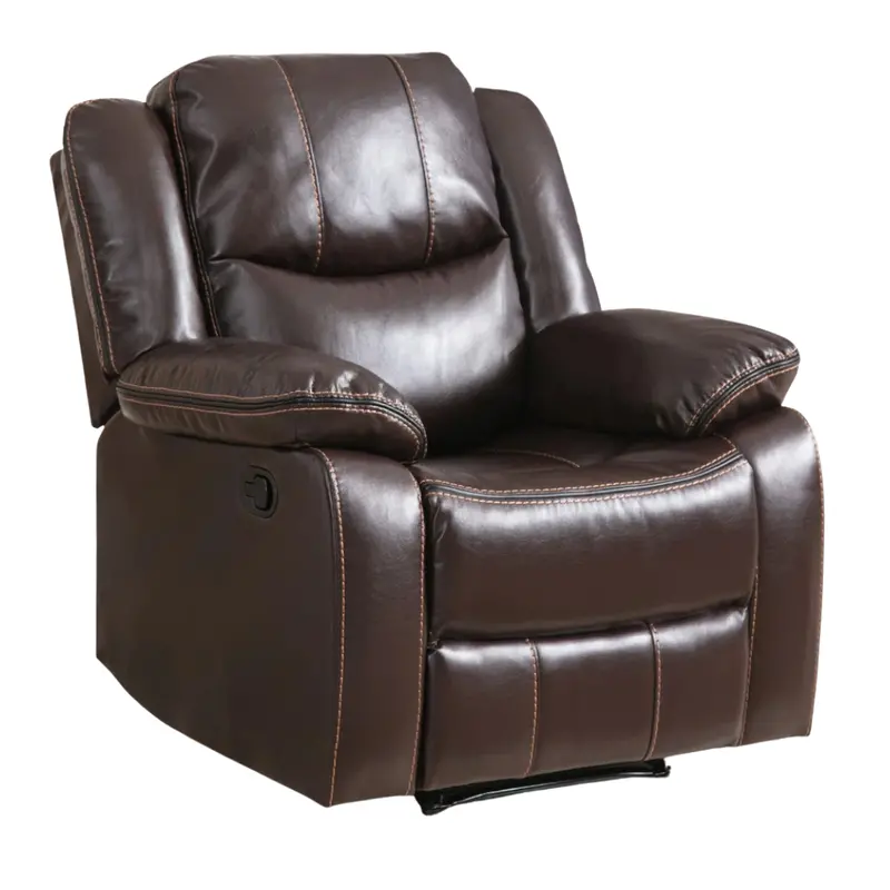 Latitude Run Kamarli 38.2" Wide Breathable Leather Manual Recliner 1