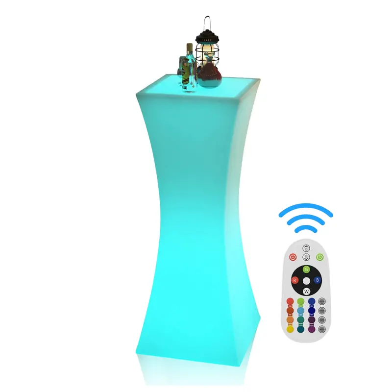 Led Rgb Light Up Bar Table With Remote 1