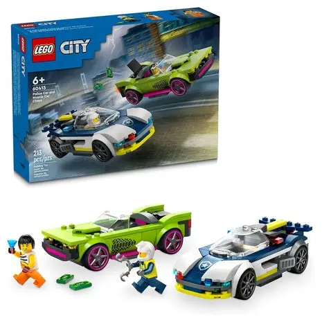 Lego City Police Car & Muscle Car Chase 1