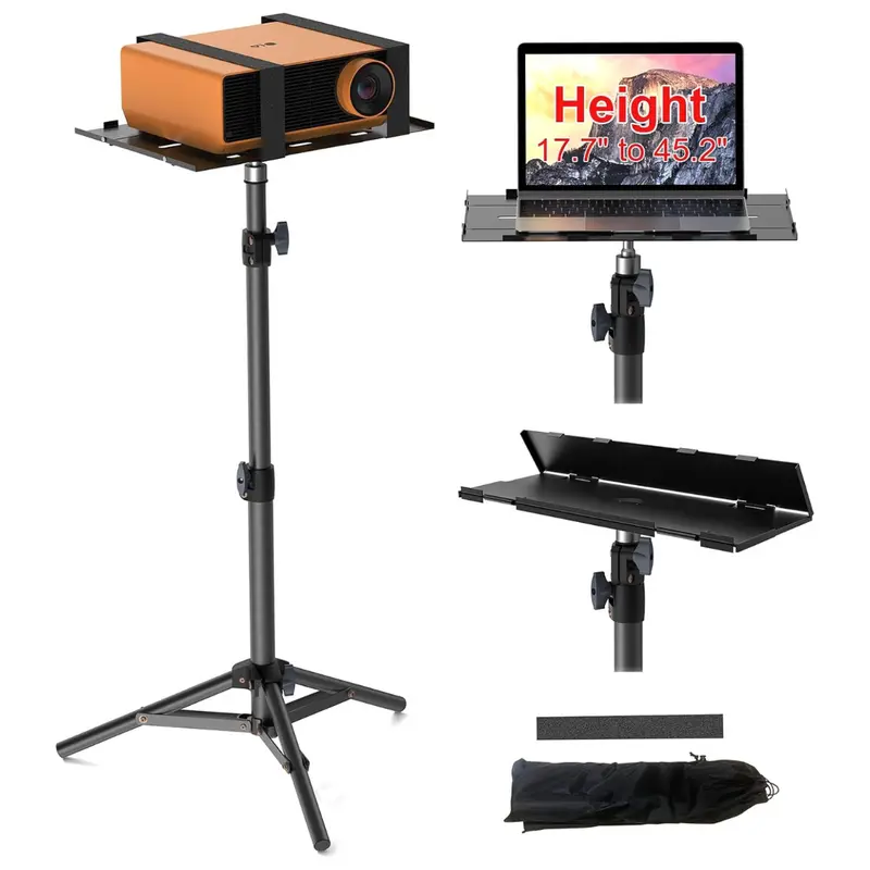 Leorfi Foldable Portable Height Adjustable Projector Stand Tripod 1