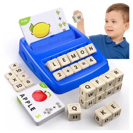 Letter Spelling & Math Matching Game Set 1