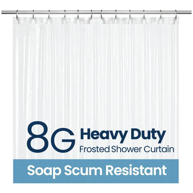 Liba Waterproof Plastic Shower Curtain (72" X 72") 1