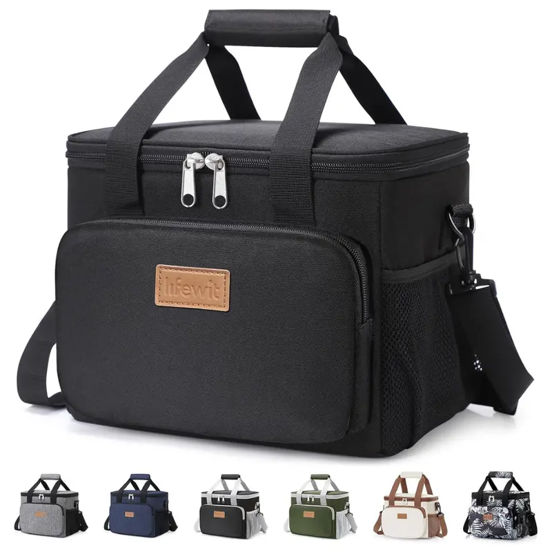 Lifewit Medium Insulated Lunch Bag Holds 12 Cans (9L) 1