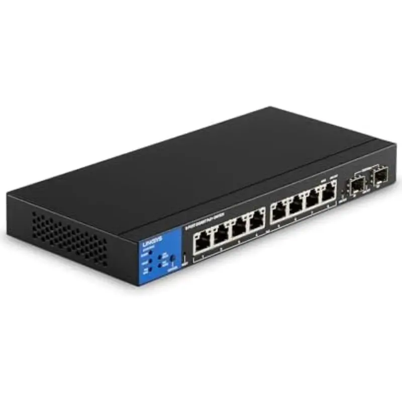 Linksys Lgs310mpc 8-Port Gigabit Poe+ Switch (110W) With Sfp Uplinks 1