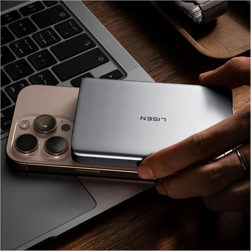 Lisen 0.3" Ultra Slim Magsafe 5000Mah Wireless Portable Power Bank 1