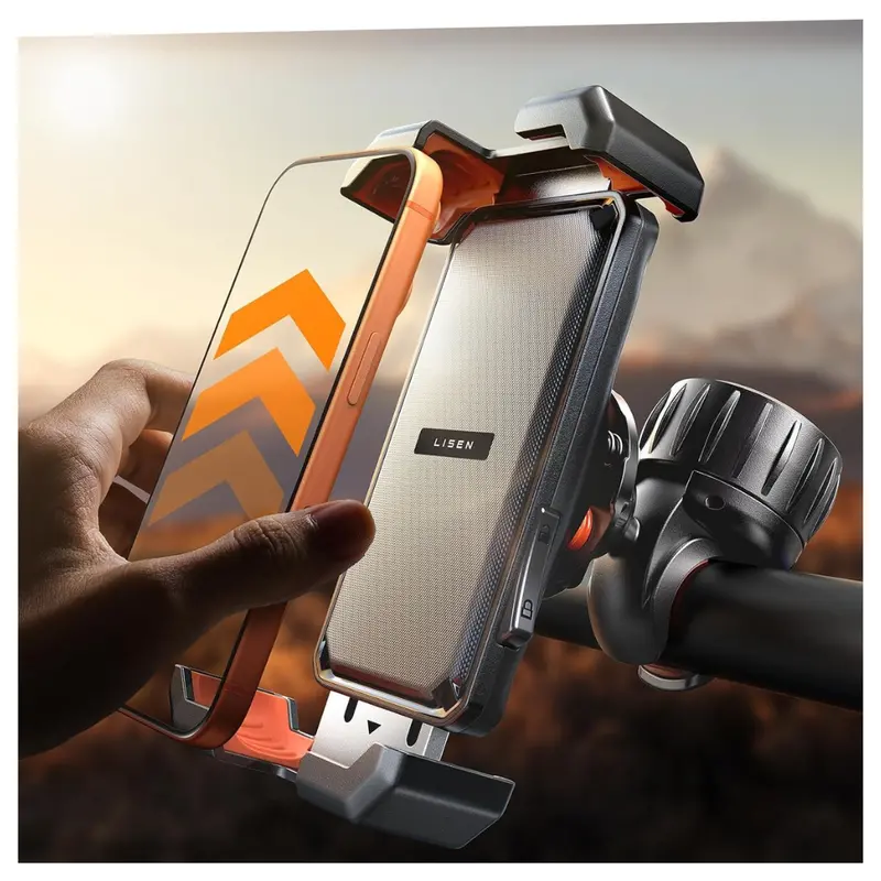 Lisen 4.7" Adjustable Smartphone Bike/Motorcycle Handlebar Mount 1