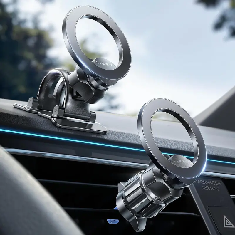 Lisen Magnetic Car Dash/Vent Phone Holder Mount (Black) 1