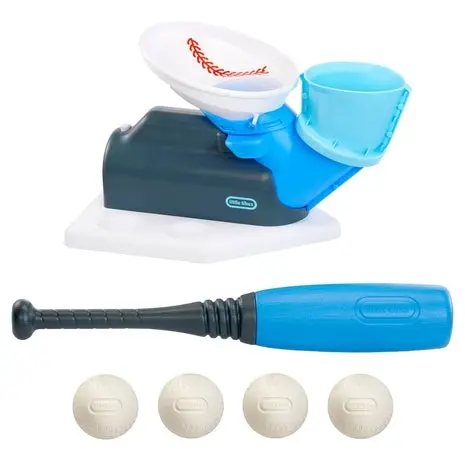Little Tikes 2-In-1 Pop And Pitch Trainer Toy Baseball Set 1