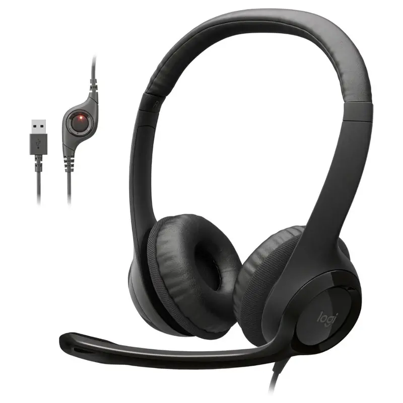 Logitech H390 Wired Headphones With Noise-Cancelling Microphone 1