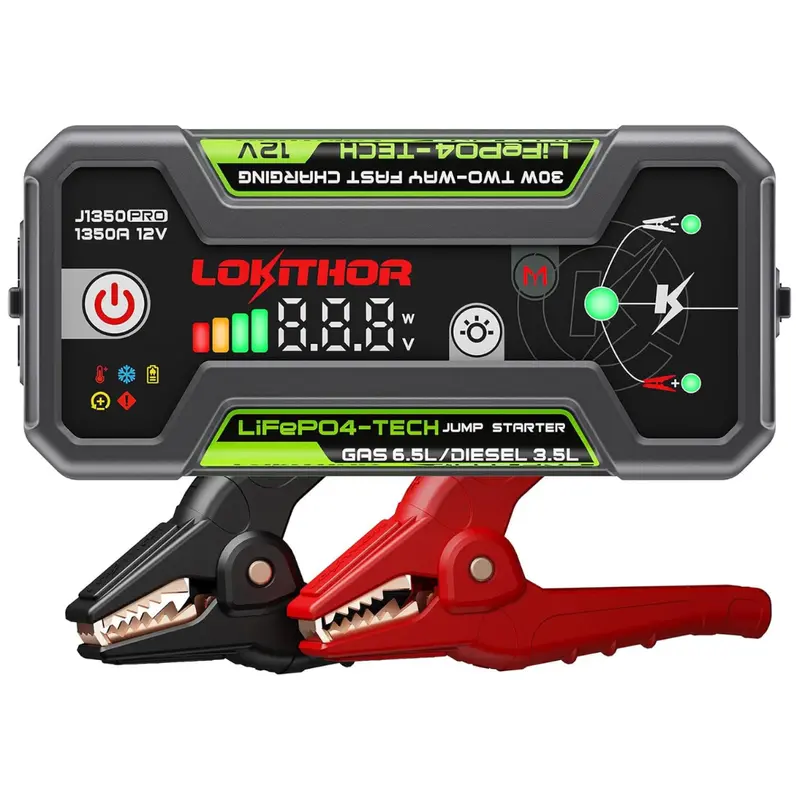 Lokithor J1350 Pro 1350A 12V Lifepo4 Jump Starter With Connectmax 1