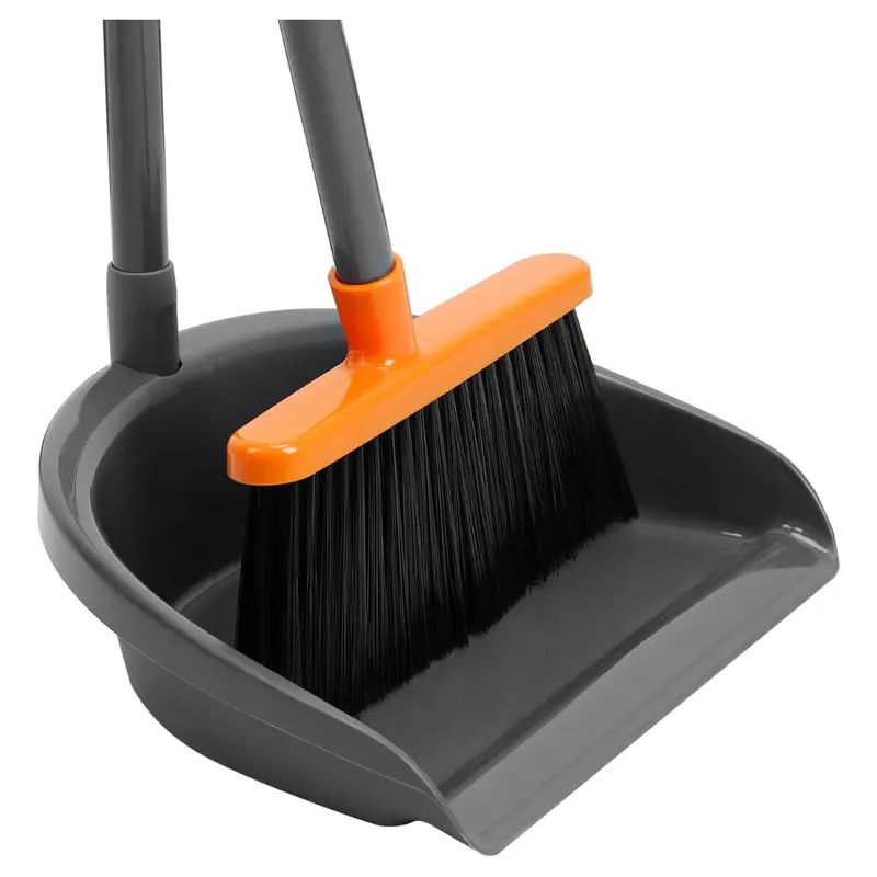 Long Handle Broom And Dustpan Set With Long Handle (2 Colors) 1