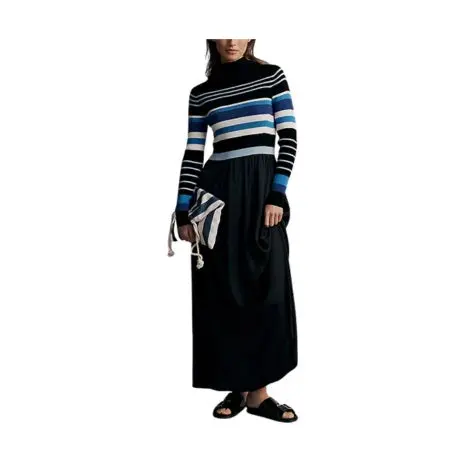 Long Sleeve Twofer Maxi Dress 1