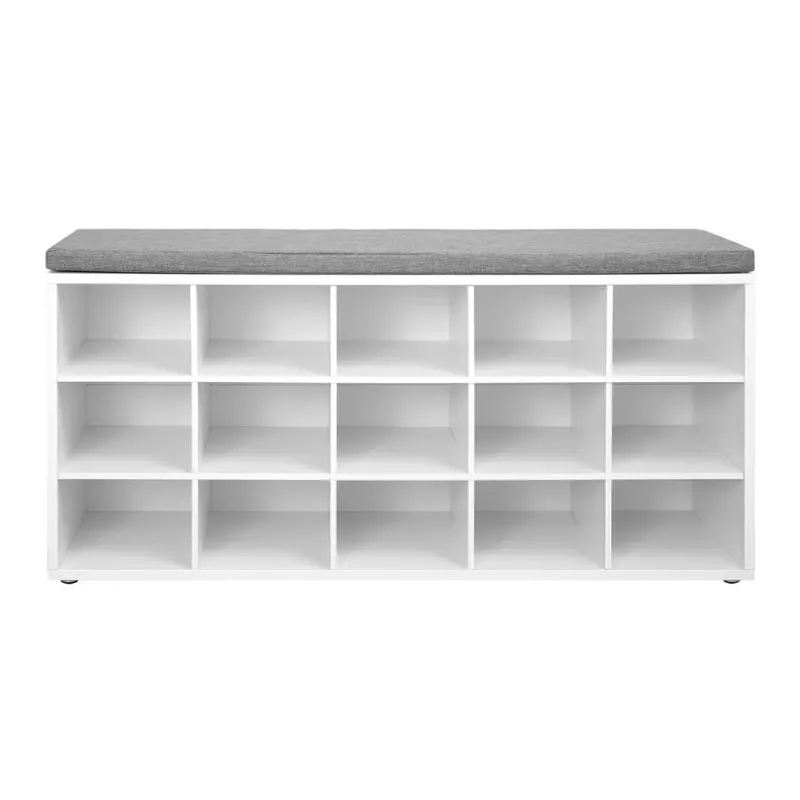 Loon Peak Jurina 15 Pair Shoe Storage Bench 1