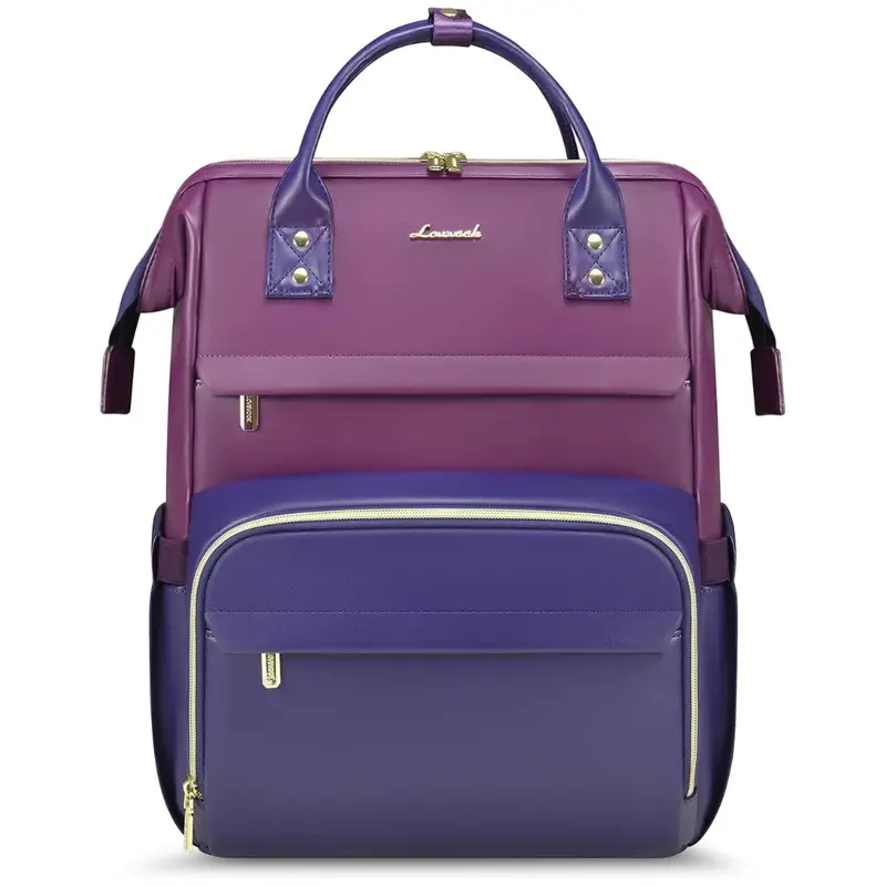 Lovevook 15.6" Leather Carry On Laptop Backpack 1