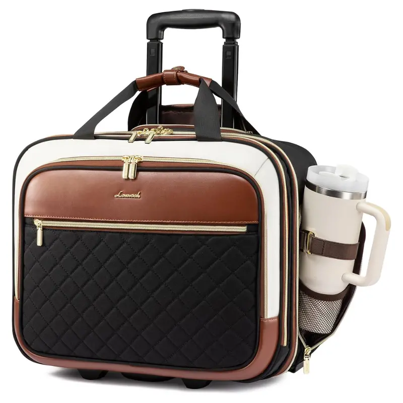 Lovevook 17.3" Rolling Laptop Briefcase With Wheels 1
