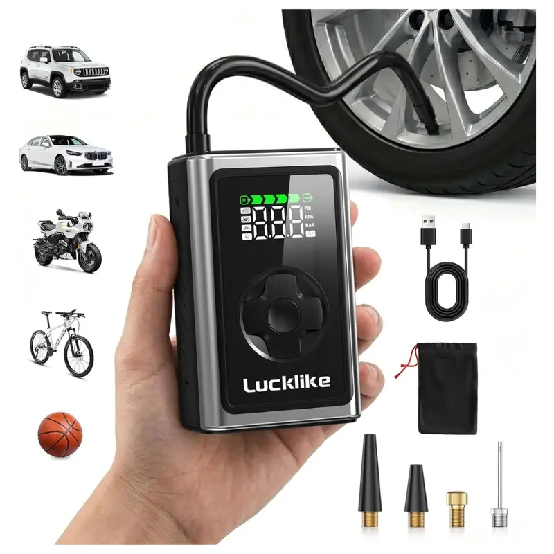 Lucklike 150 Psi Portable Air Compressor Tire Inflator 1