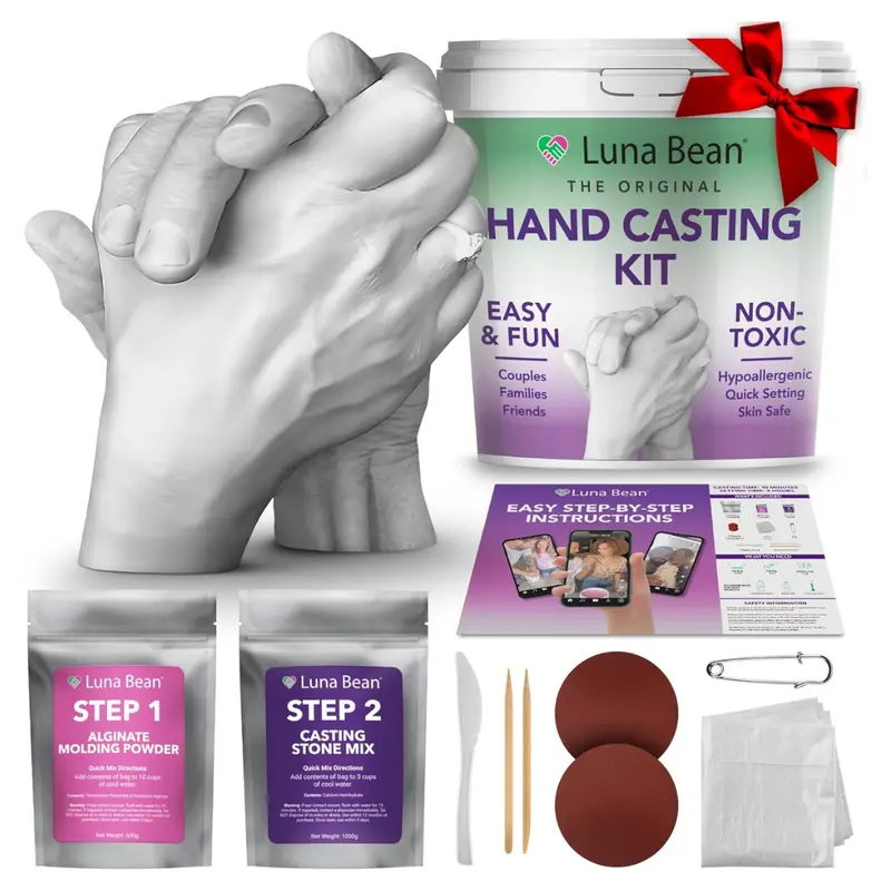 Luna Bean Large Keepsake Hands Casting Kit 1