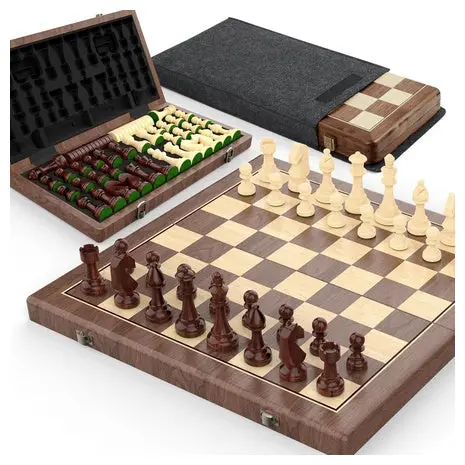 Magnetic Chess & Checkers Travel Set 1