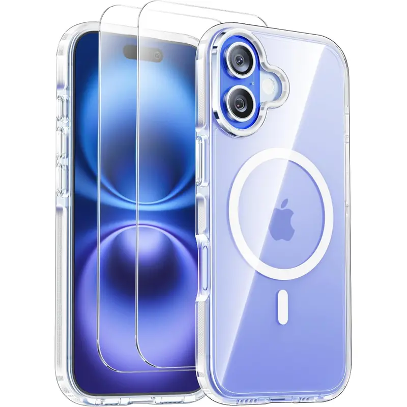 Magnetic Clear Case With 2 Screen Protectors 1