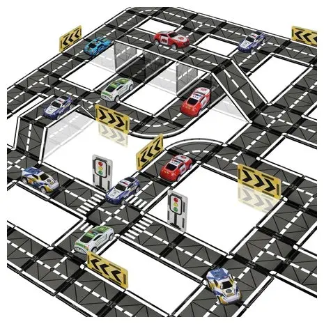 Magnetic Tiles Road Set With Pullback Car 1