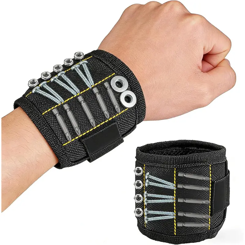 Magnetic Wristband Tool Holder With Powerful Magnets 1