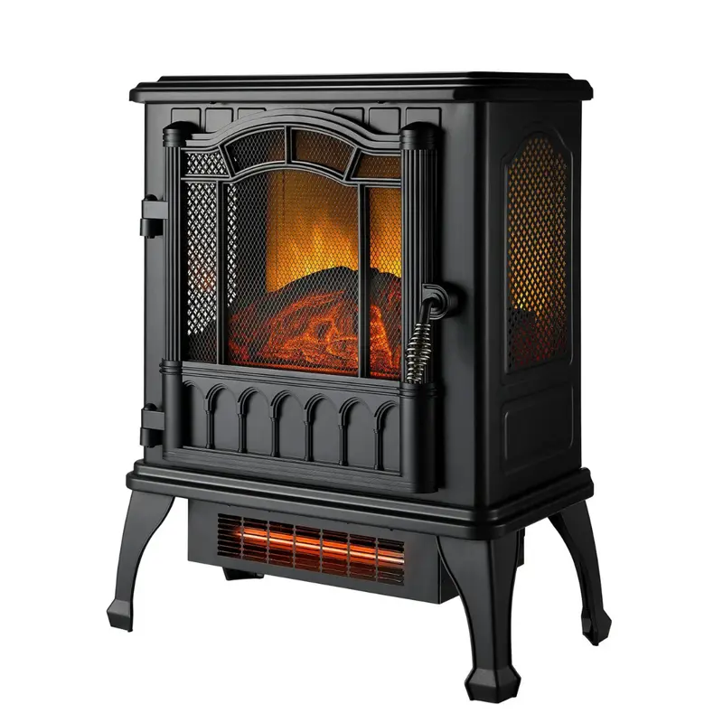 Mainstays New 2-Setting 3D Electric Stove Heater [Open Box] 1