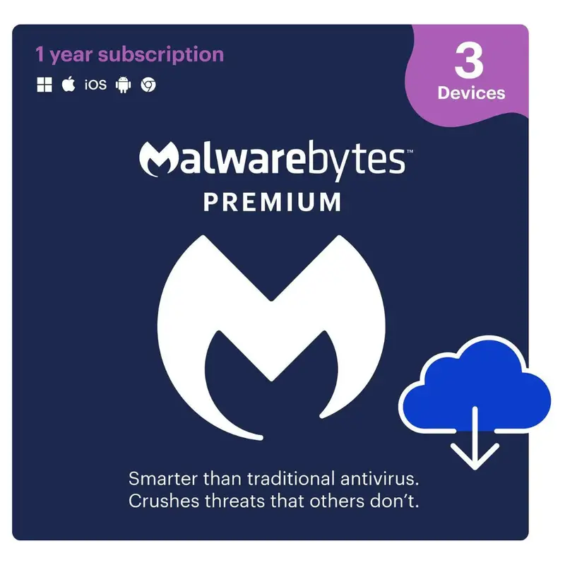 Malwarebytes Premium Software (3 Devices / 1 Year - Digital Download) 1