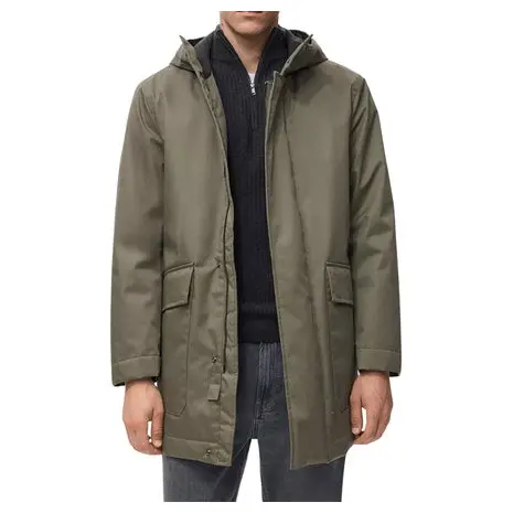 Mango Men's Water Repellent Hood Quilted Parka 1