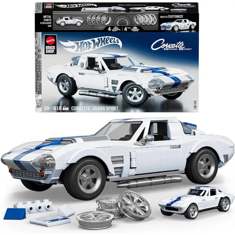 Mattel Brick Shop Hot Wheels Elite Series Building Set (918 Piece) 1