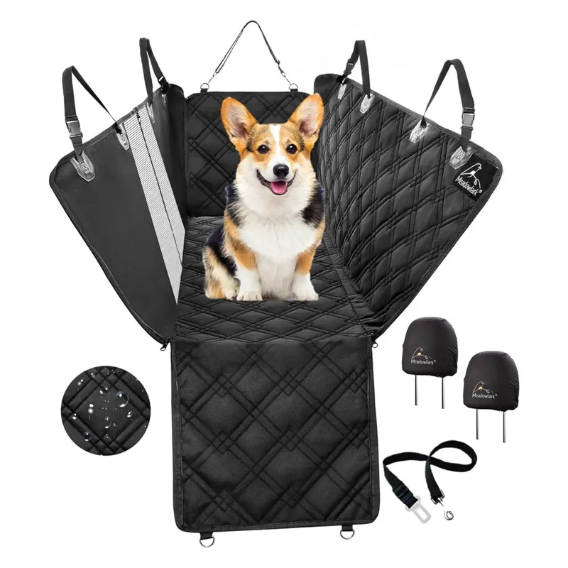 Meadowlark Dog Car Seat Cover With Mesh Window (54" X 58") 1
