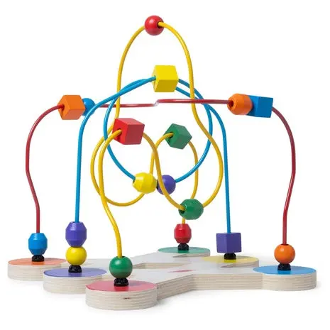 Melissa & Doug Classic Bead Maze - Wooden Educational Toy Wooden Bead Maze Toy 1