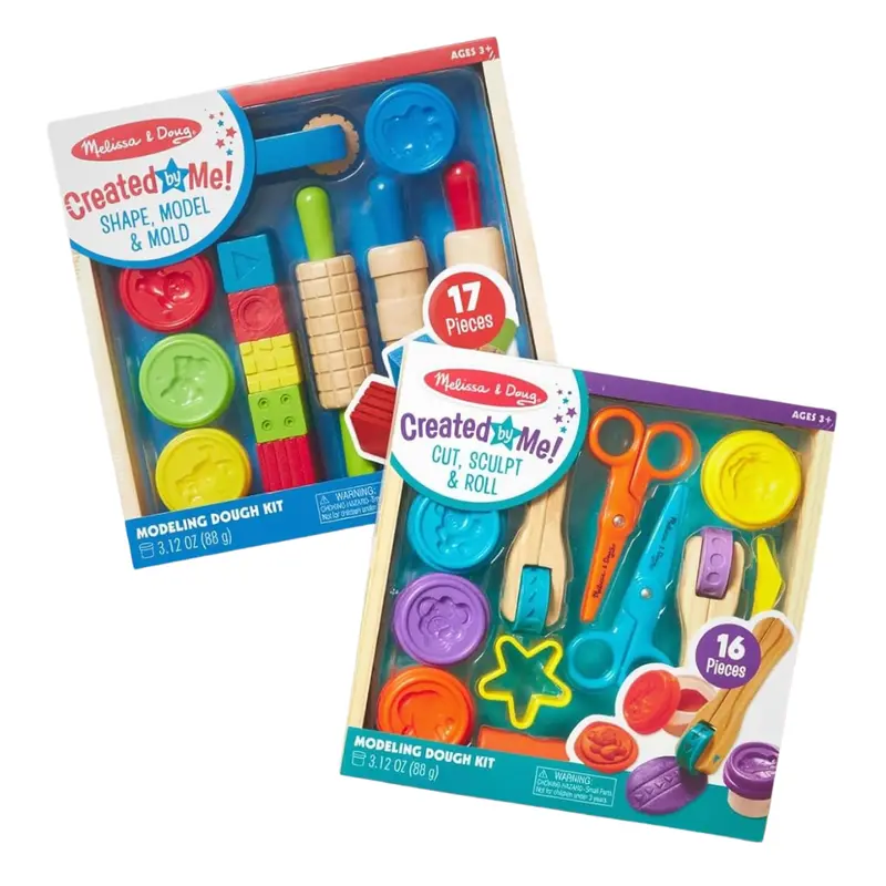 Melissa & Doug Clay Play Activity Set With Sculpting Tools & 8 Tubs 1