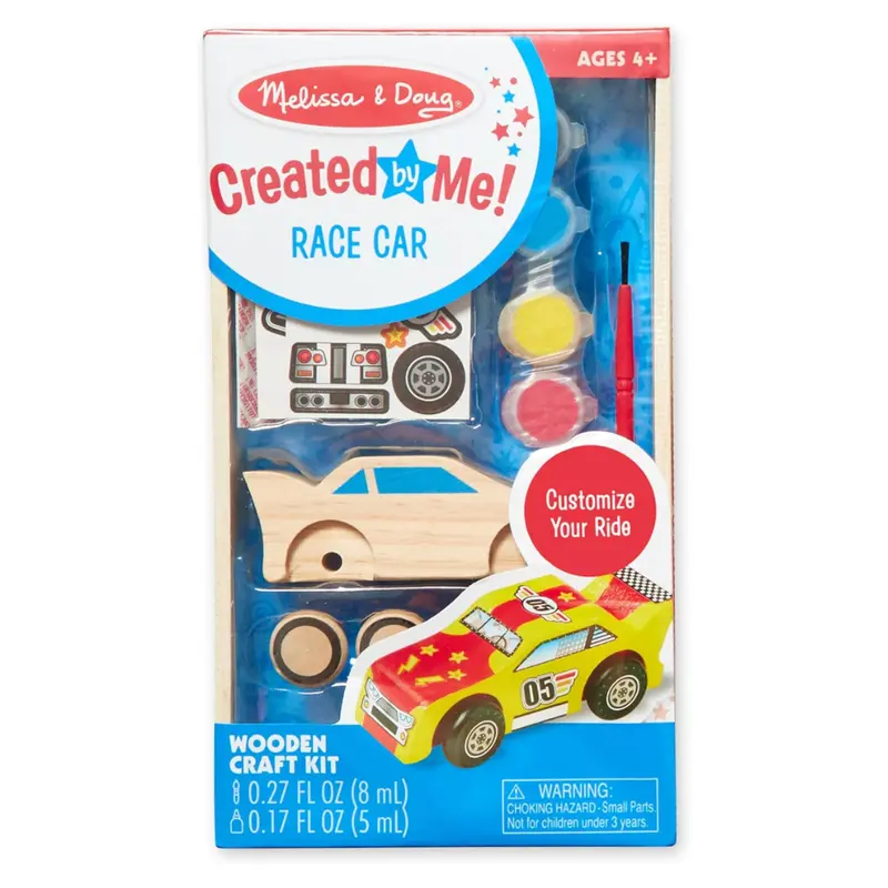 Melissa & Doug Created By Me! Race Car Wooden Craft Kit 1