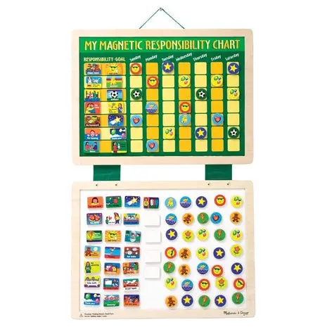 Melissa & Doug Deluxe Wooden Magnetic Responsibility Chart 1