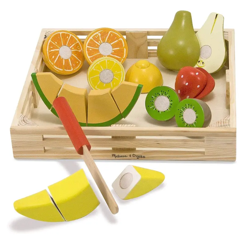 Melissa & Doug Wooden Cutting Fruit Play Food Set 1