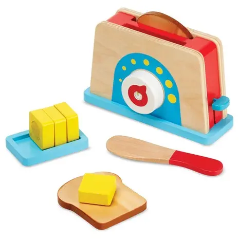 Melissa & Doug Wooden Toaster Play Set 1